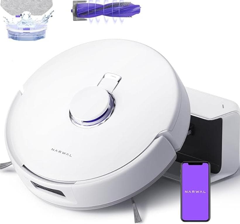 新品 ナーワル ロボット掃除機 7800Pa 自動ゴミ圧縮 水拭き対応