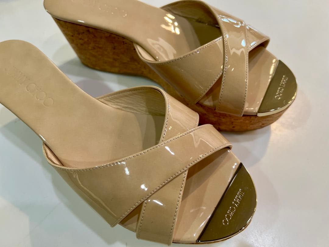 ジミーチュウ　jimmy choo パテントサンダル 試着のみ未使用品