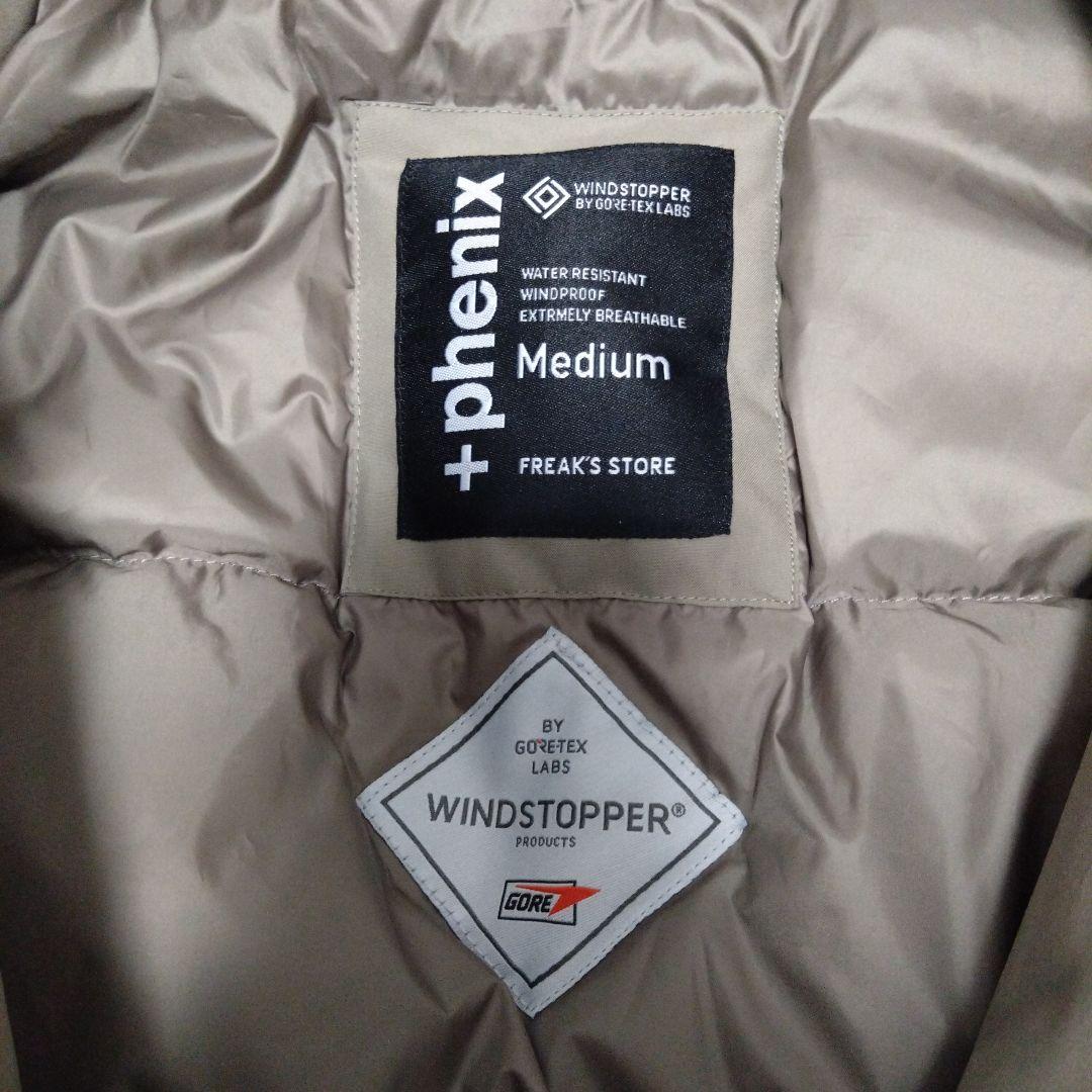 新品 プラスフェニックス 別注 ゴアテックス スナップダウンジャケット ベージュ