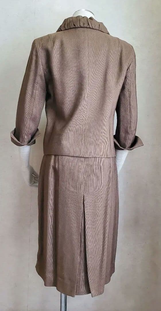 Max Mara　マックスマーラ　七分袖　デザインスーツ　麻　サイズ40