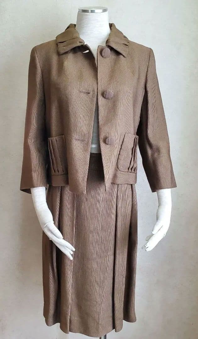 Max Mara　マックスマーラ　七分袖　デザインスーツ　麻　サイズ40