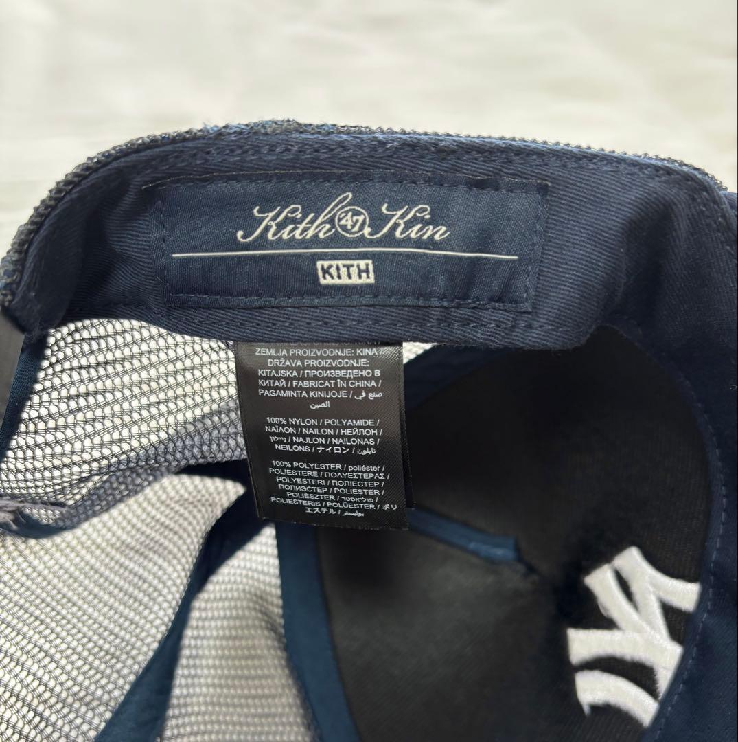Kith ヤンキース メッシュ キャップ 47 ボディ ネイビー