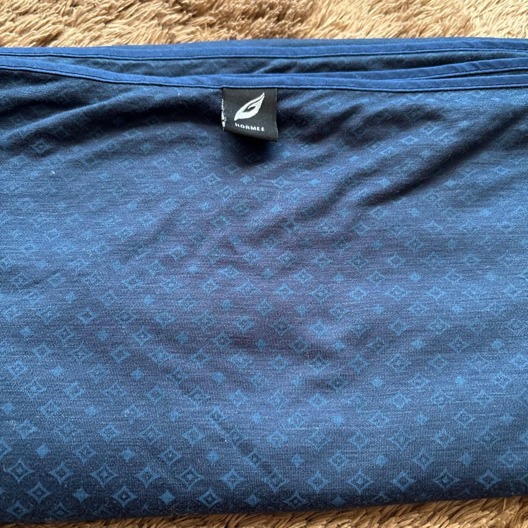 美品 ダイヤモンドホルミーハーフケット　ネイビー150 x 80 cm