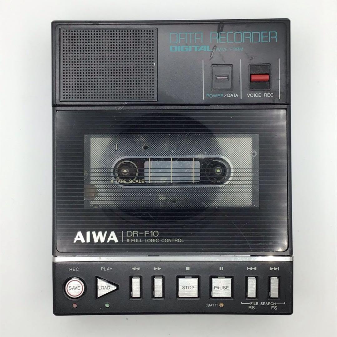 AIWA DR-F10 カセットレコーダー ブラック アイワ ACアダプター付