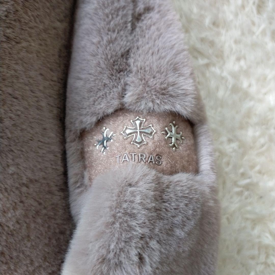 直営店限定 TATRAS 23AW ORJAN ロゴ刺繍 エコファーブルゾン