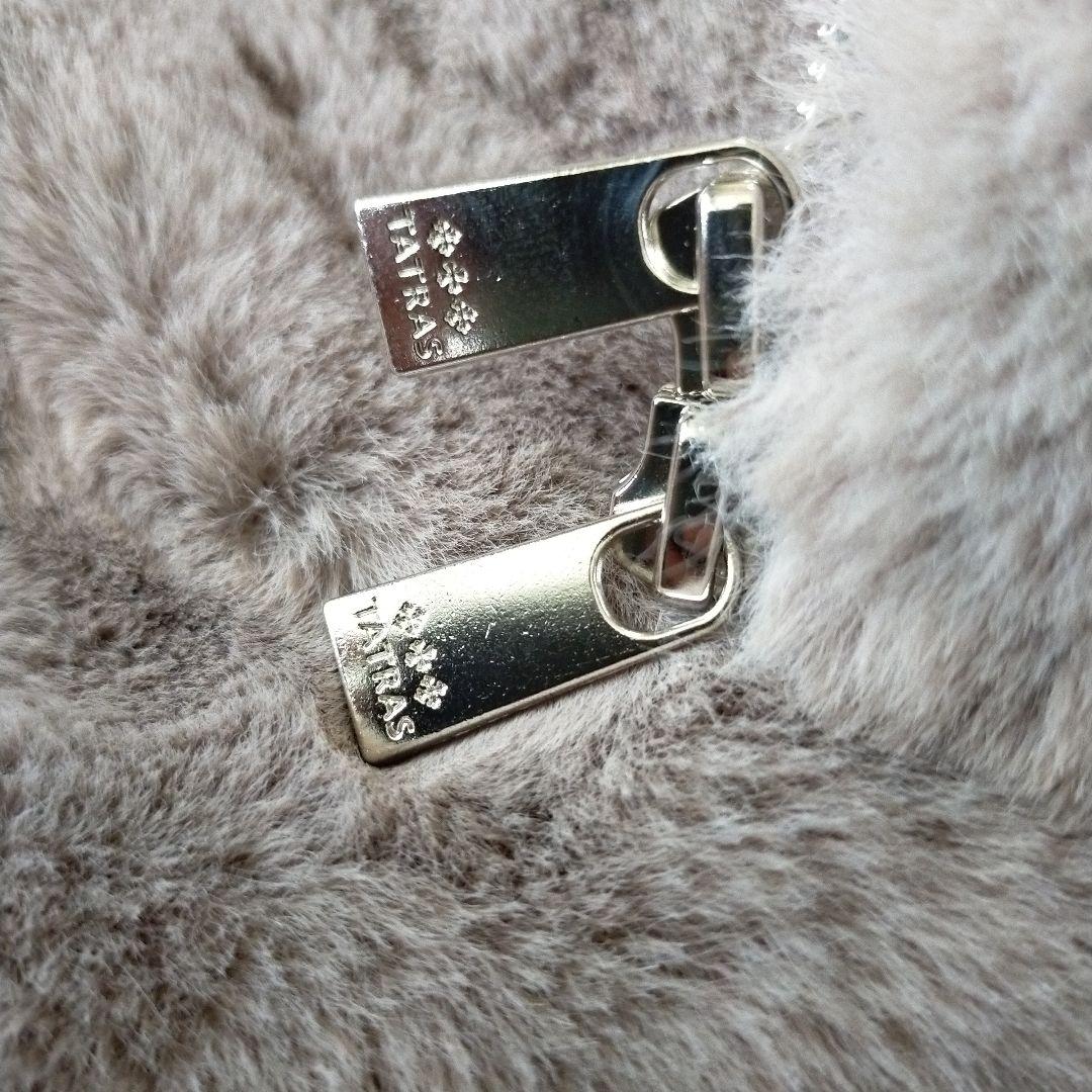 直営店限定 TATRAS 23AW ORJAN ロゴ刺繍 エコファーブルゾン