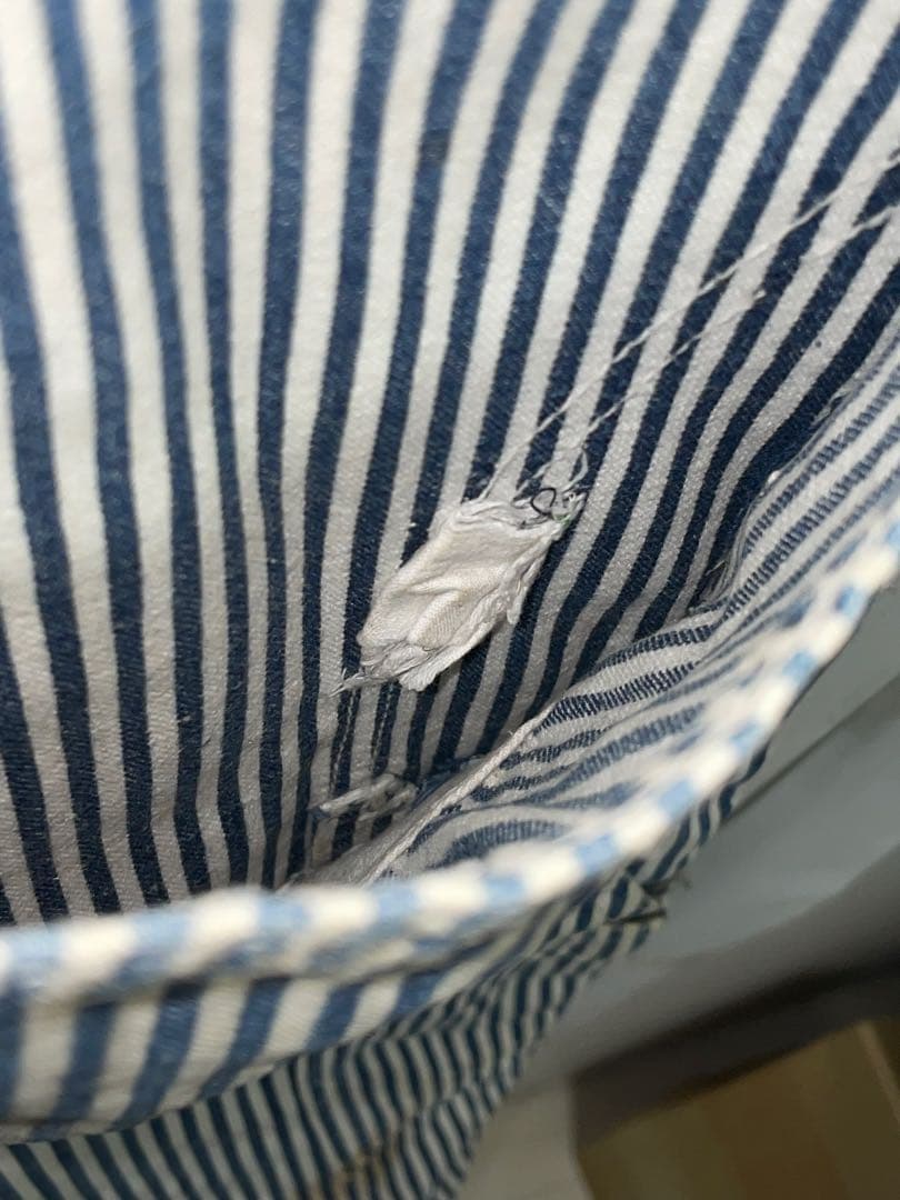 50s キャントバステム オーバーオール ヒッコリー W94cm ゴールド 左向