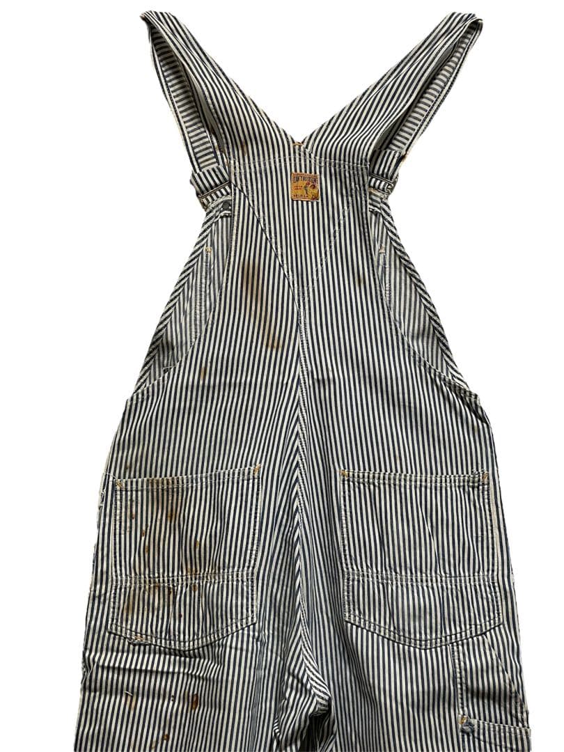 50s キャントバステム オーバーオール ヒッコリー W94cm ゴールド 左向