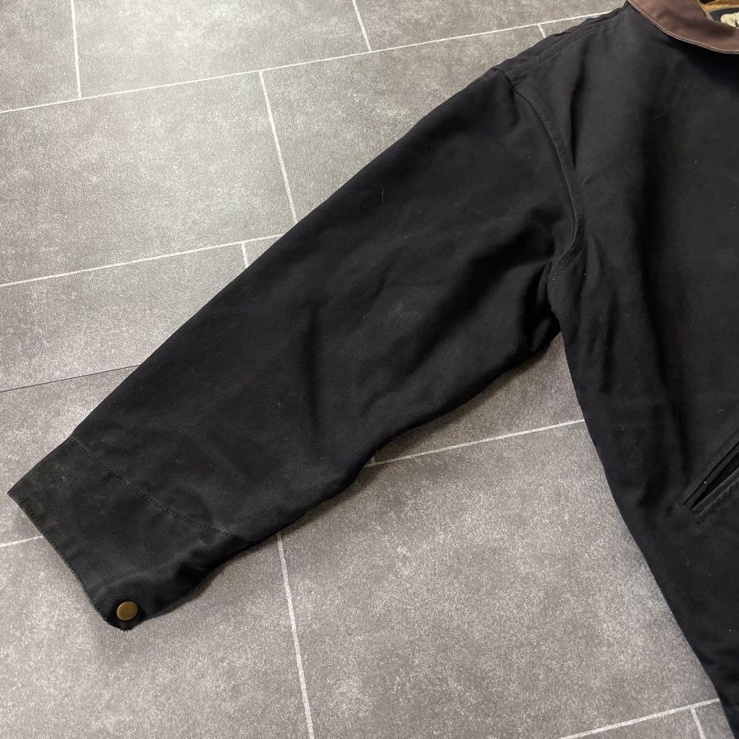 90's W.BEAR ダックアクティブジャケット 黒 ワークブルゾン