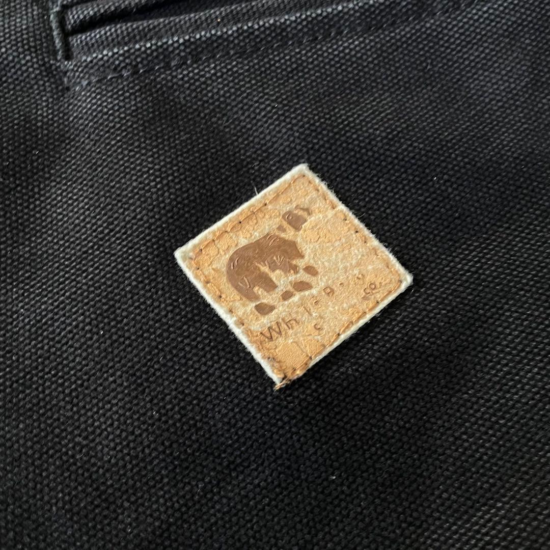 90's W.BEAR ダックアクティブジャケット 黒 ワークブルゾン