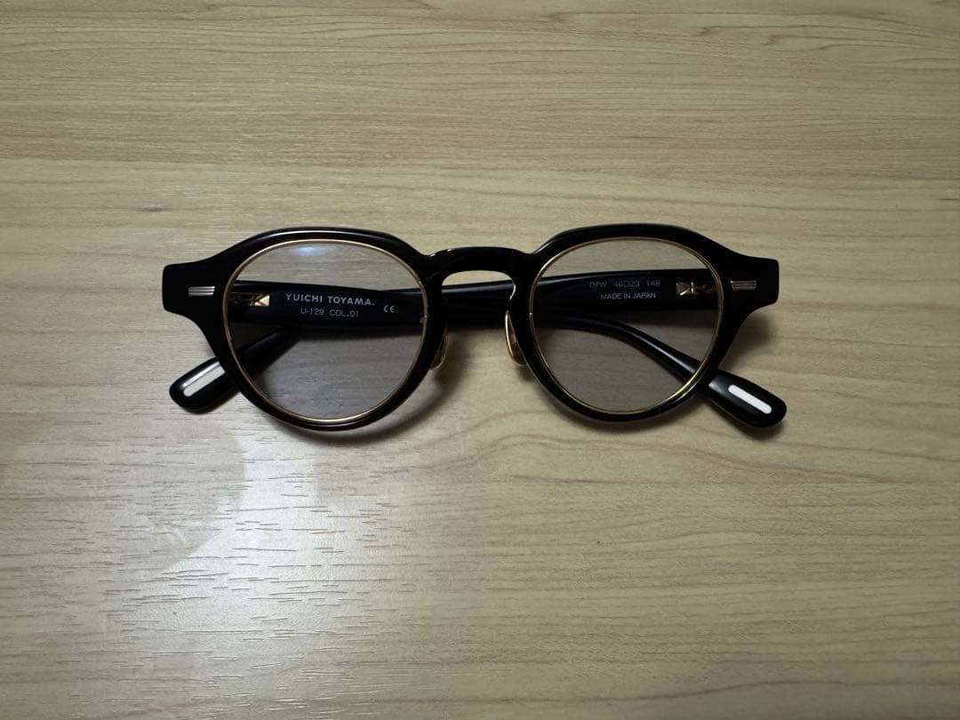 ユウイチトヤマ YUICHI TOYAMA U-129 COL.01 メガネ