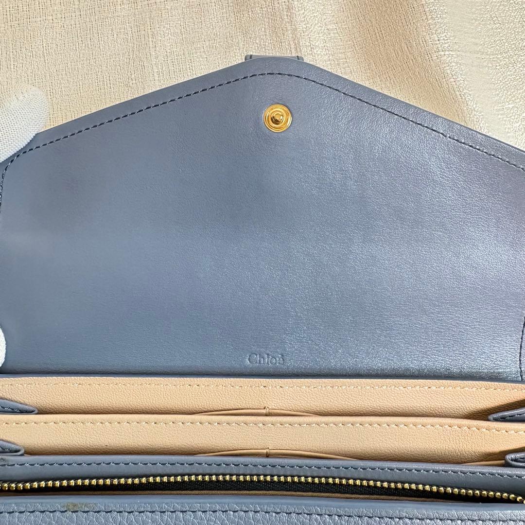 Chloe aby アビー　レザーロングウォレット　南京錠チャーム