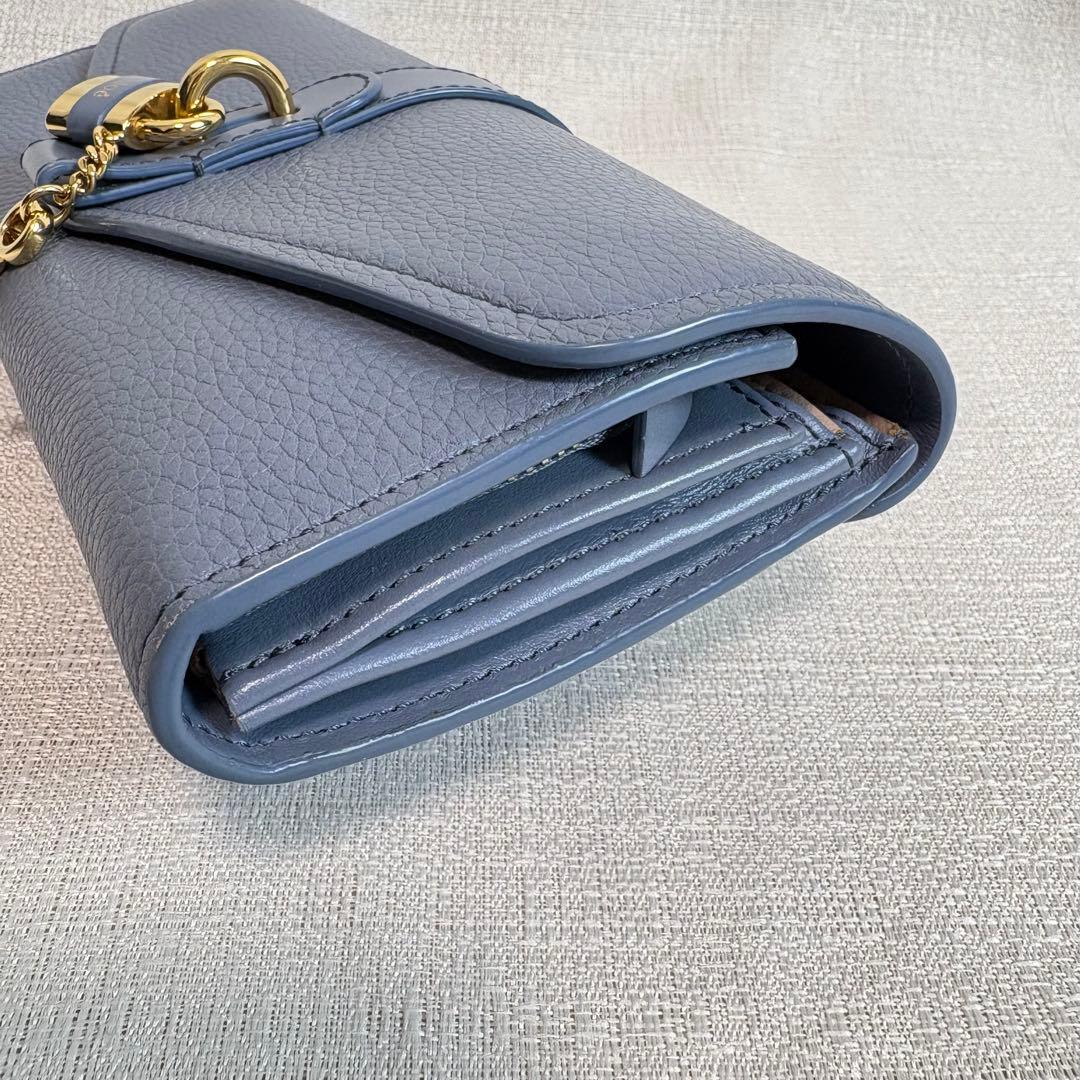 Chloe aby アビー　レザーロングウォレット　南京錠チャーム