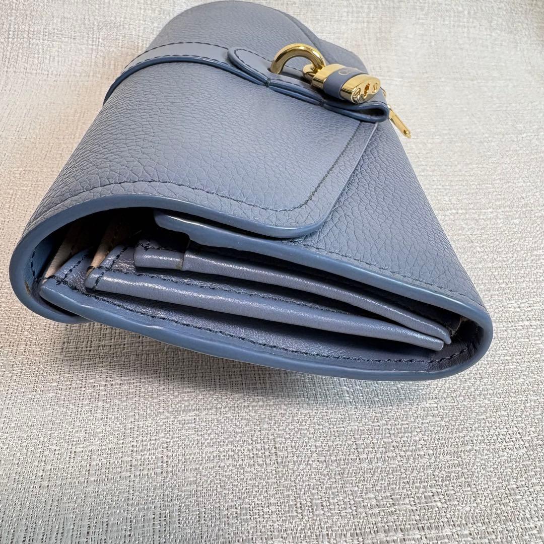 Chloe aby アビー　レザーロングウォレット　南京錠チャーム