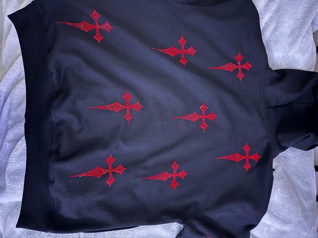 レフレム ラインストーンパーカー 赤