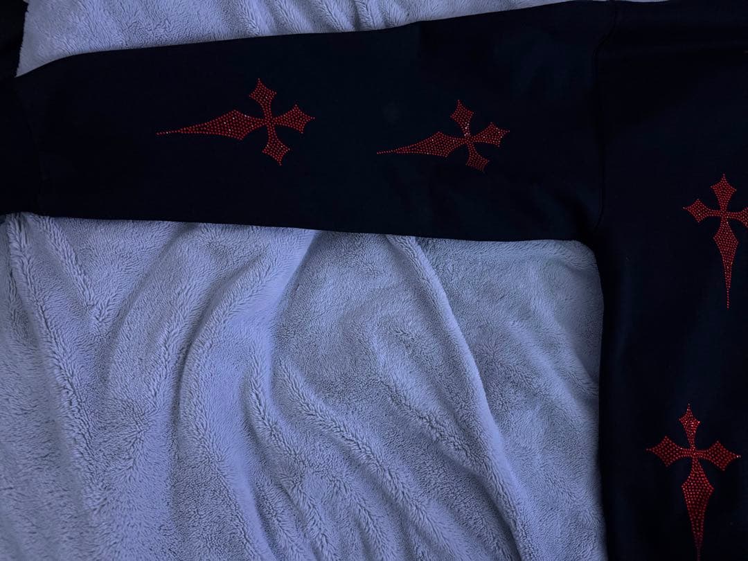 レフレム ラインストーンパーカー 赤