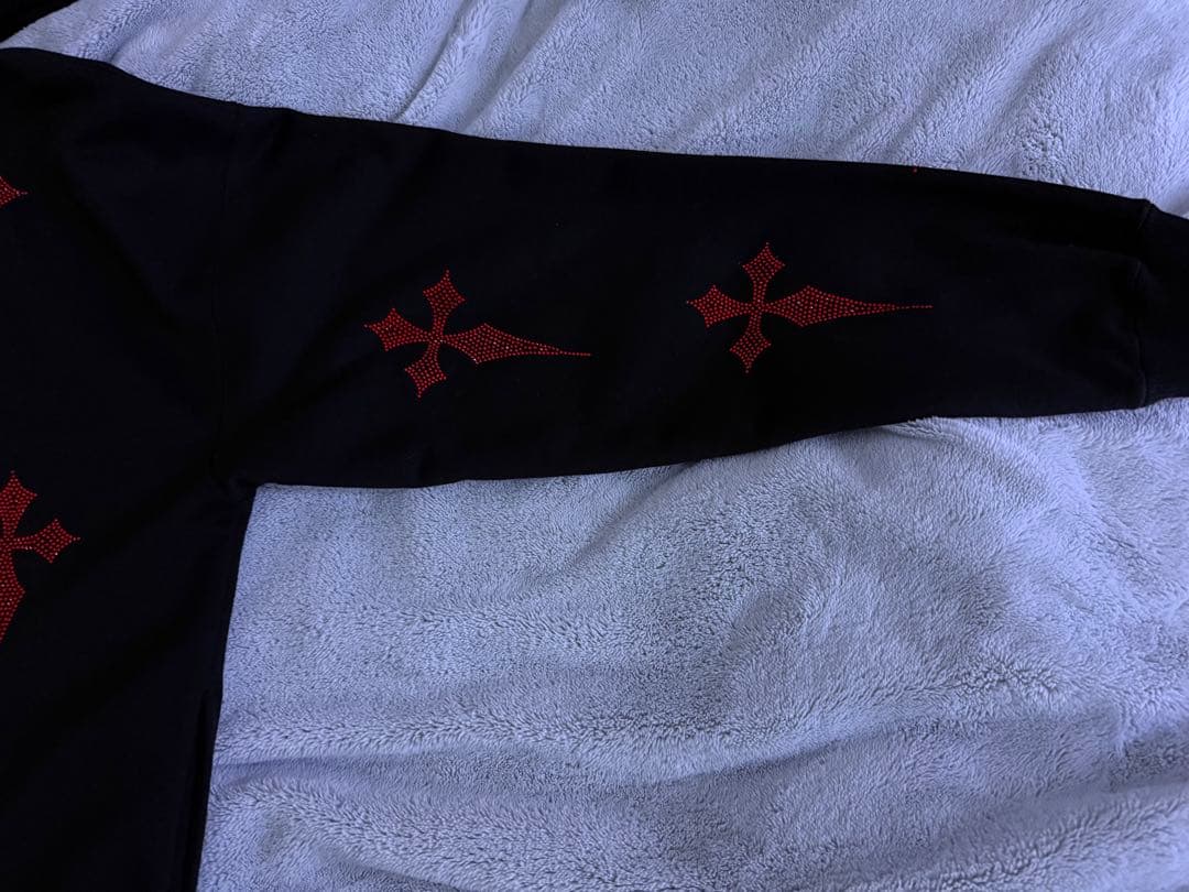 レフレム ラインストーンパーカー 赤