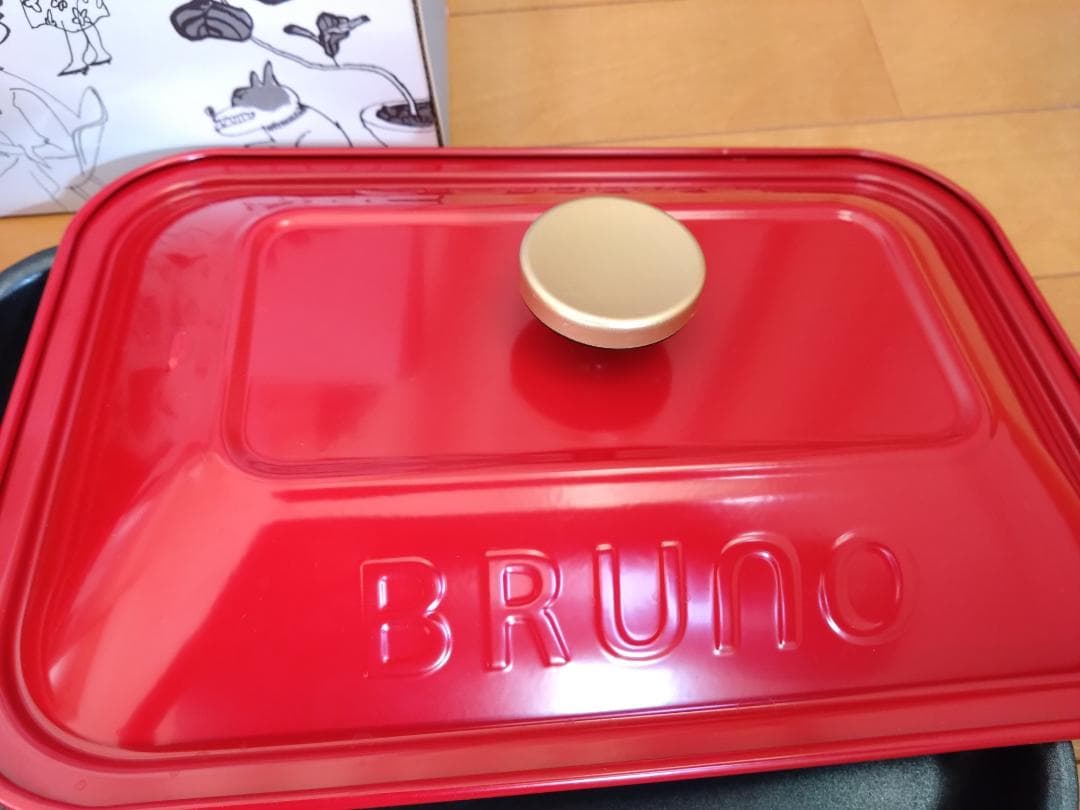 ほぼ未使用 BRUNO コンパクトホットプレート セラミックコート鍋セット