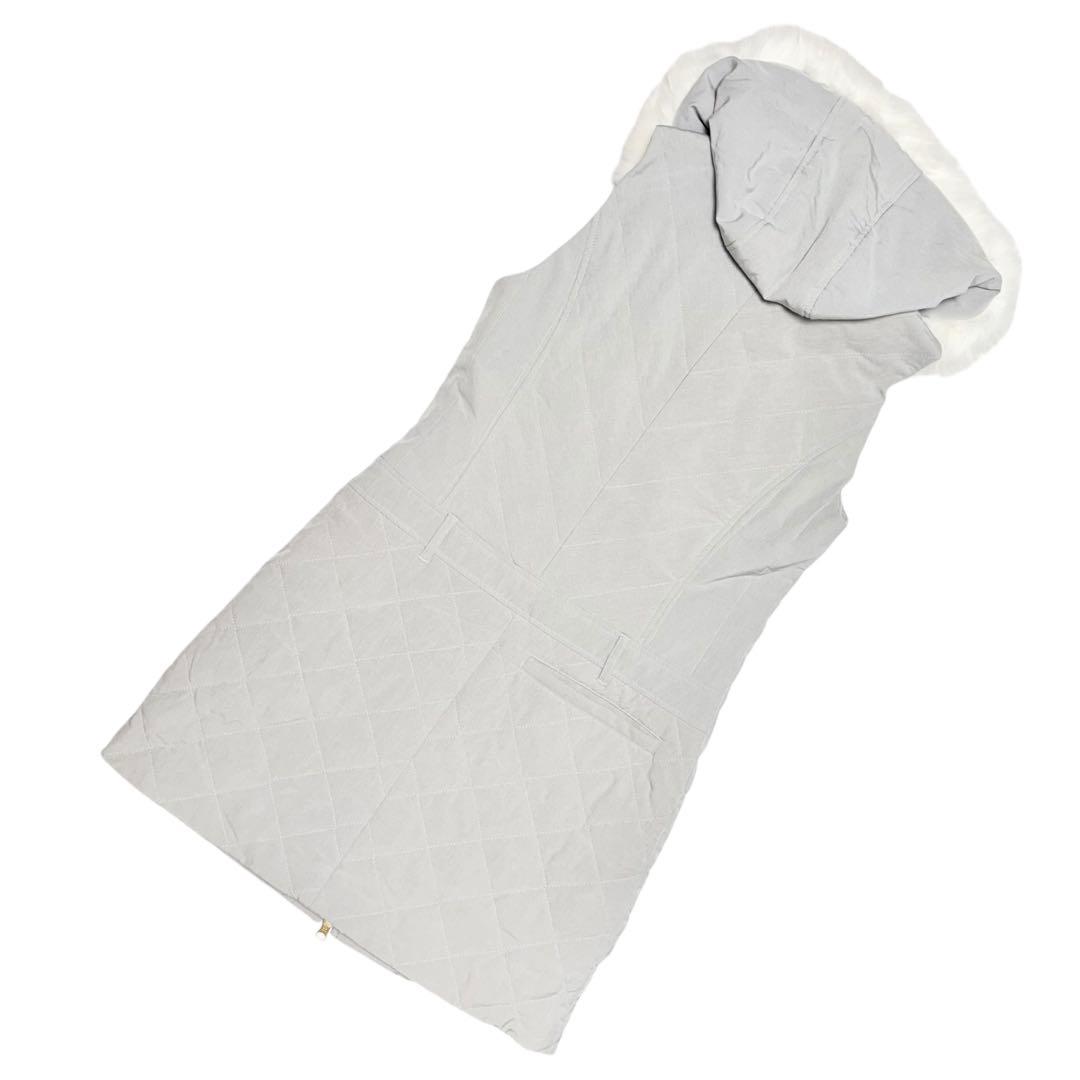 サイズM★Callaway★ダウンワンピース ロング ファー 中綿 T3160