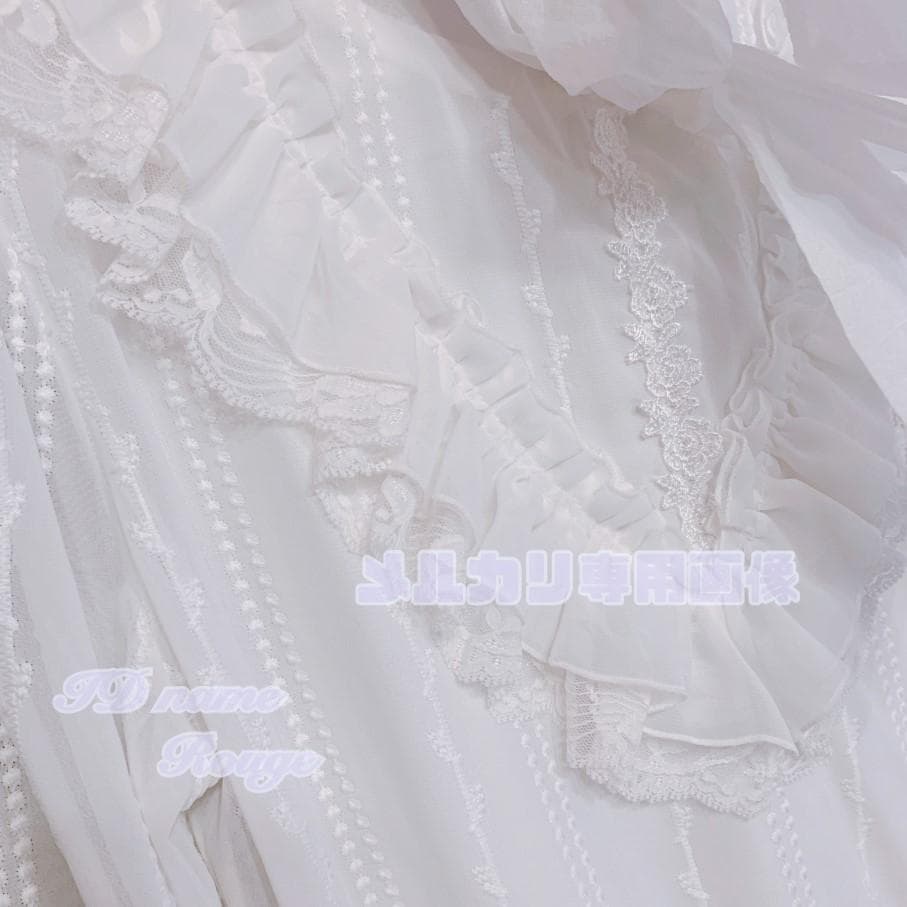 新品未使用　MR corset　MAJOH　リボンブラウス　薔薇　レース　天使