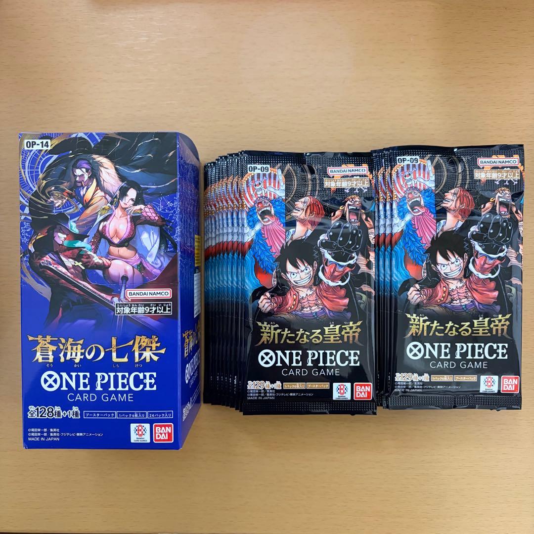 ワンピースカード　蒼海の七傑 1BOX テープカット　新たなる皇帝24パック④