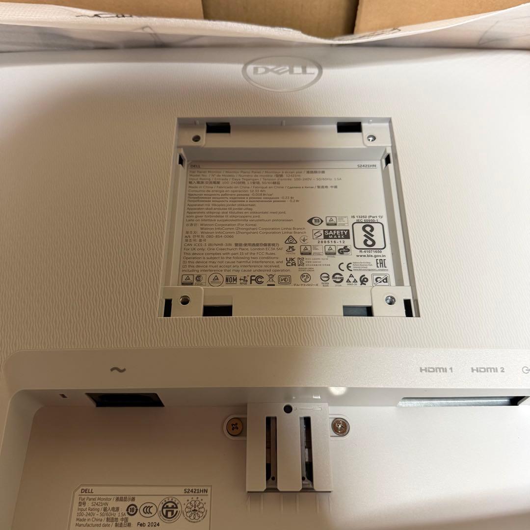 【美品】DELL 24インチ モニター S2421HN 本体