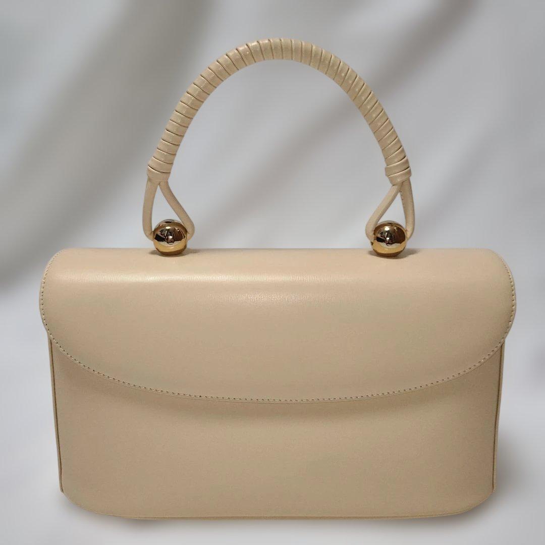 R*n様 濱野ハマノ　フォーマルバッグ　ベージュ 未使用級