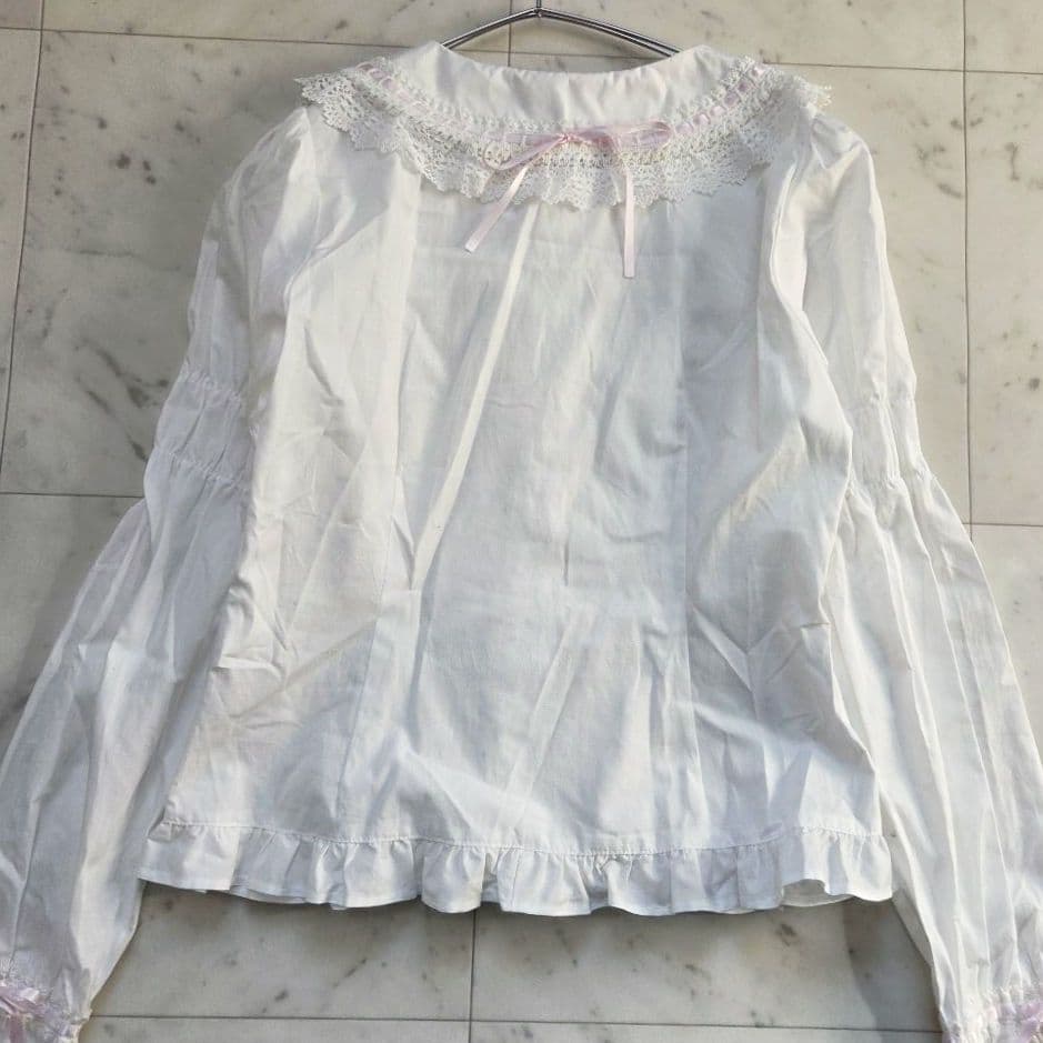 ベイビーザスターズシャインブライト ブラウス フリルレース　リボン