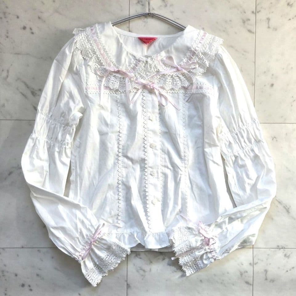 ベイビーザスターズシャインブライト ブラウス フリルレース　リボン