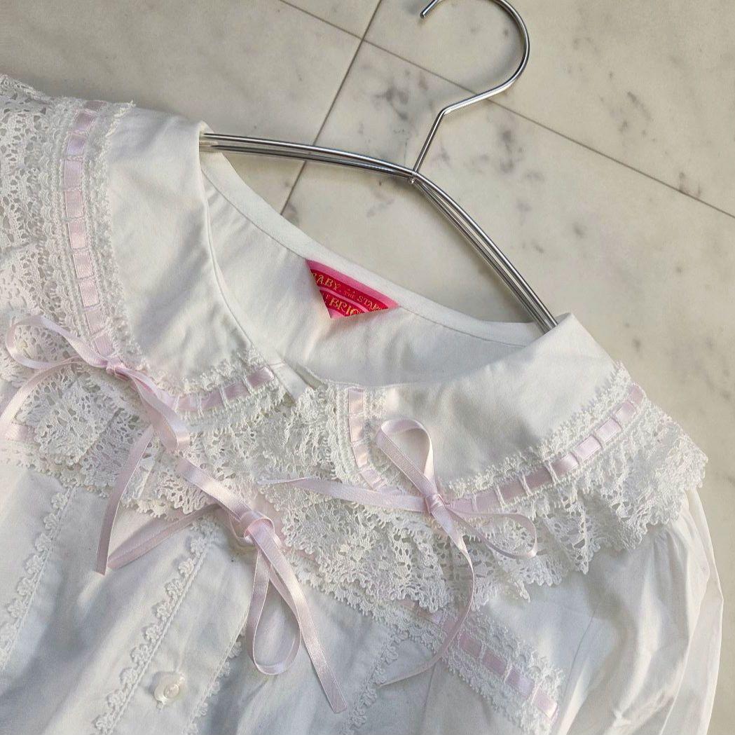 ベイビーザスターズシャインブライト ブラウス フリルレース　リボン