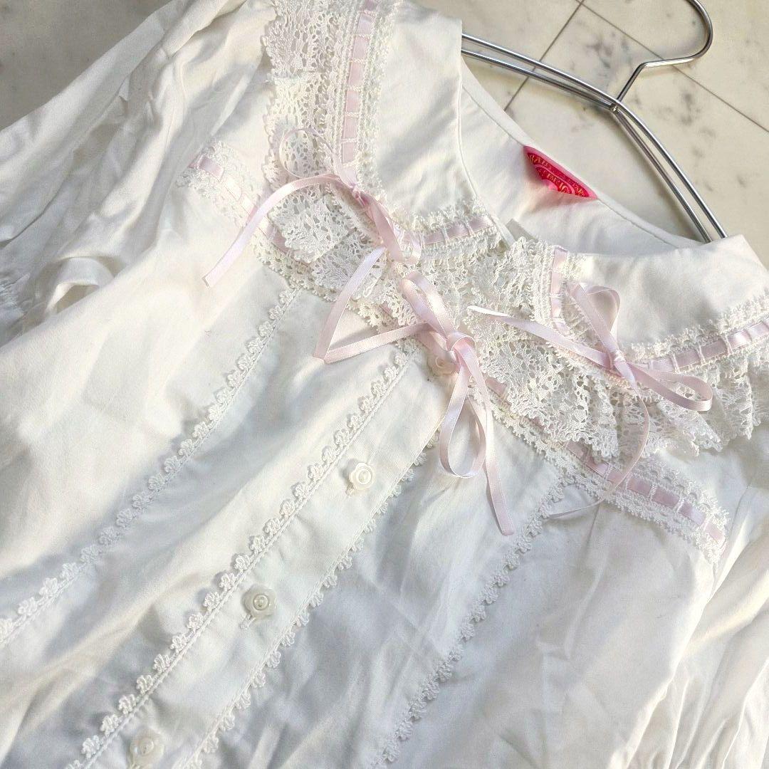 ベイビーザスターズシャインブライト ブラウス フリルレース　リボン