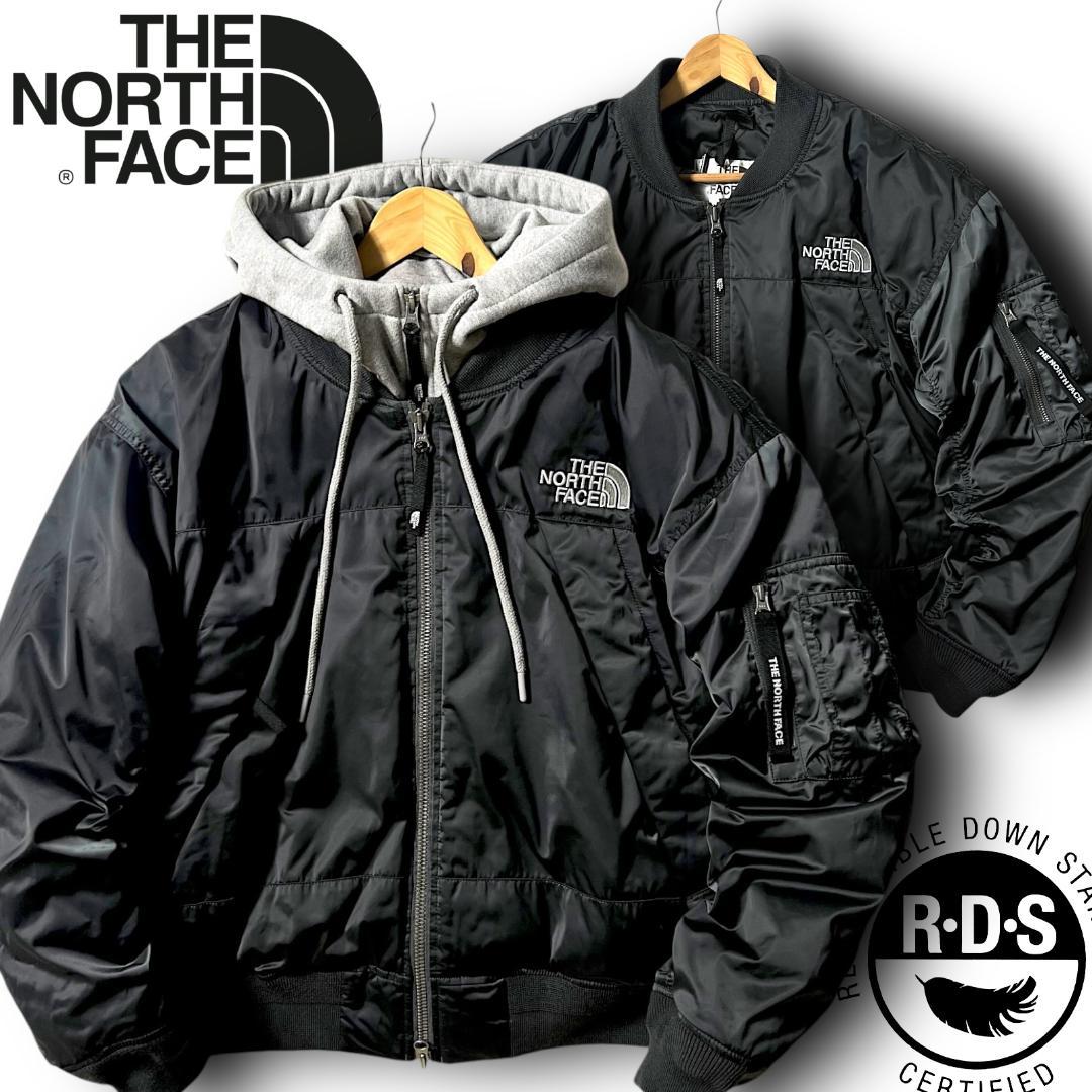 M ノースフェイス KULANE DOWN BOMBER ダウンジャケット 濃灰