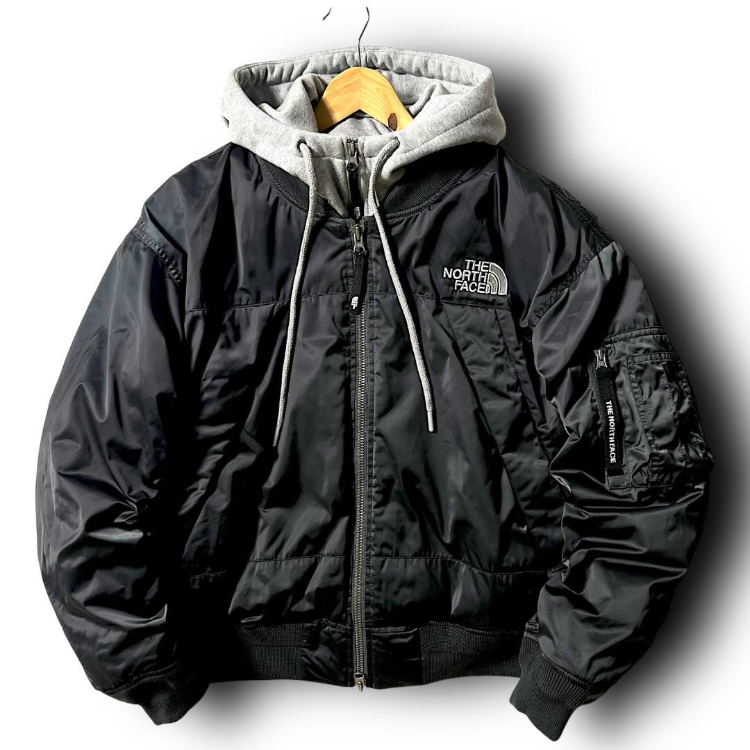 M ノースフェイス KULANE DOWN BOMBER ダウンジャケット 濃灰