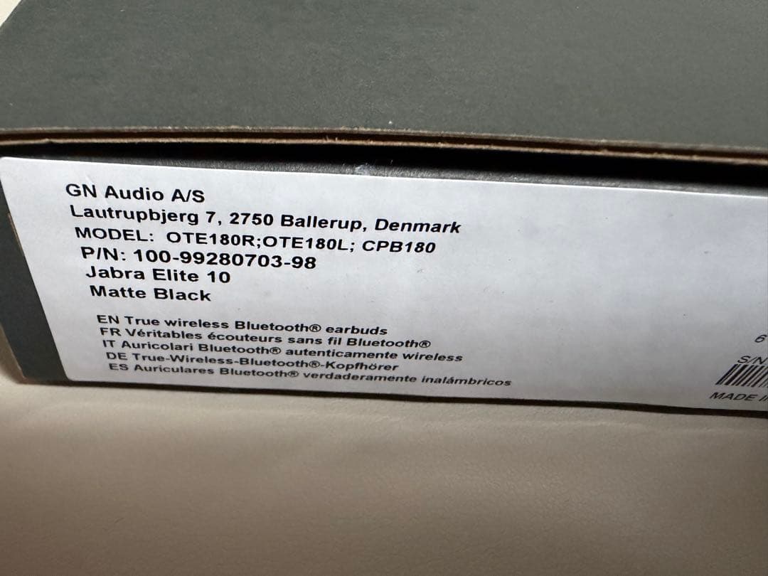 Jabra Elite 10 ワイヤレスイヤホン マットブラック