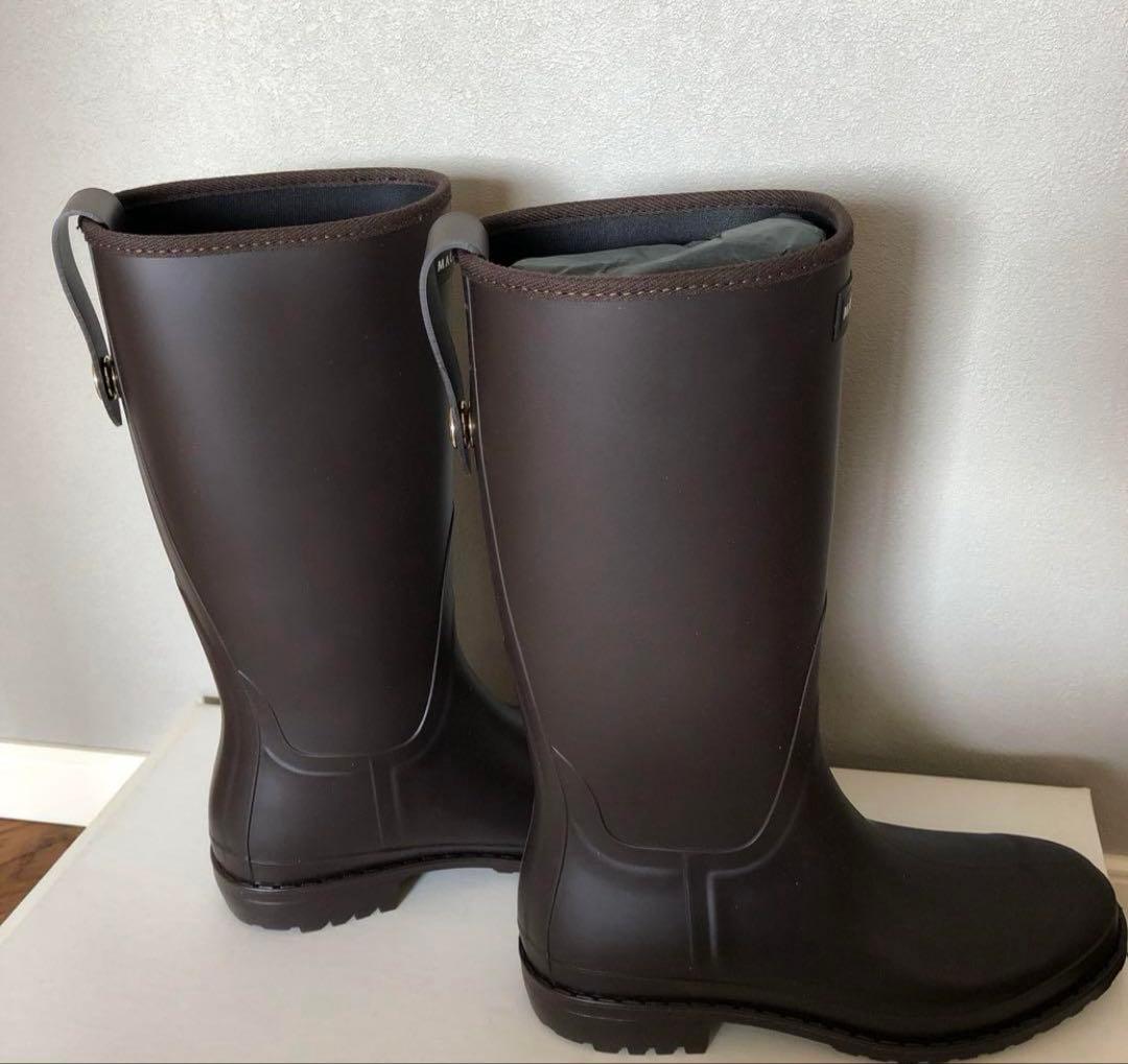 マッキントッシュ　レインブーツ　ダークブラウン　37