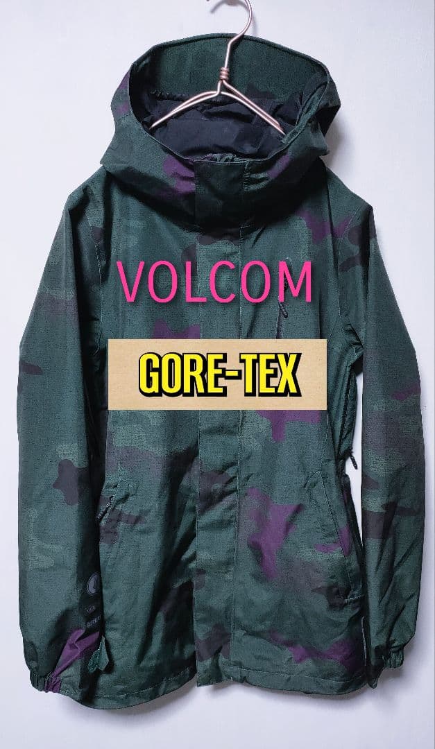 【ボルコム VOLCOM】スノーボードウェア ゴアテックス 総柄 レディース