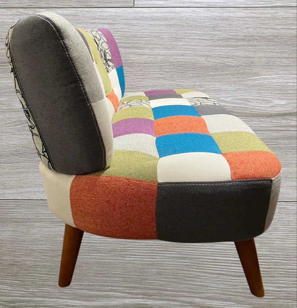 パッチワーク ソファ 2人掛け カラフル おしゃれ 北欧風