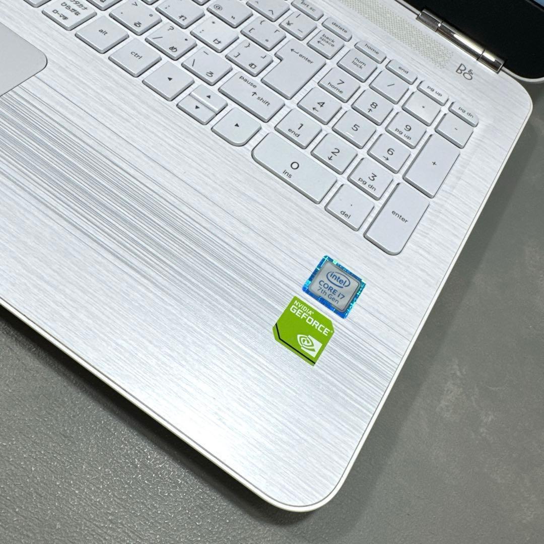 【高性能】HPブリザードホワイト☘corei7☘NVMe256+1TB