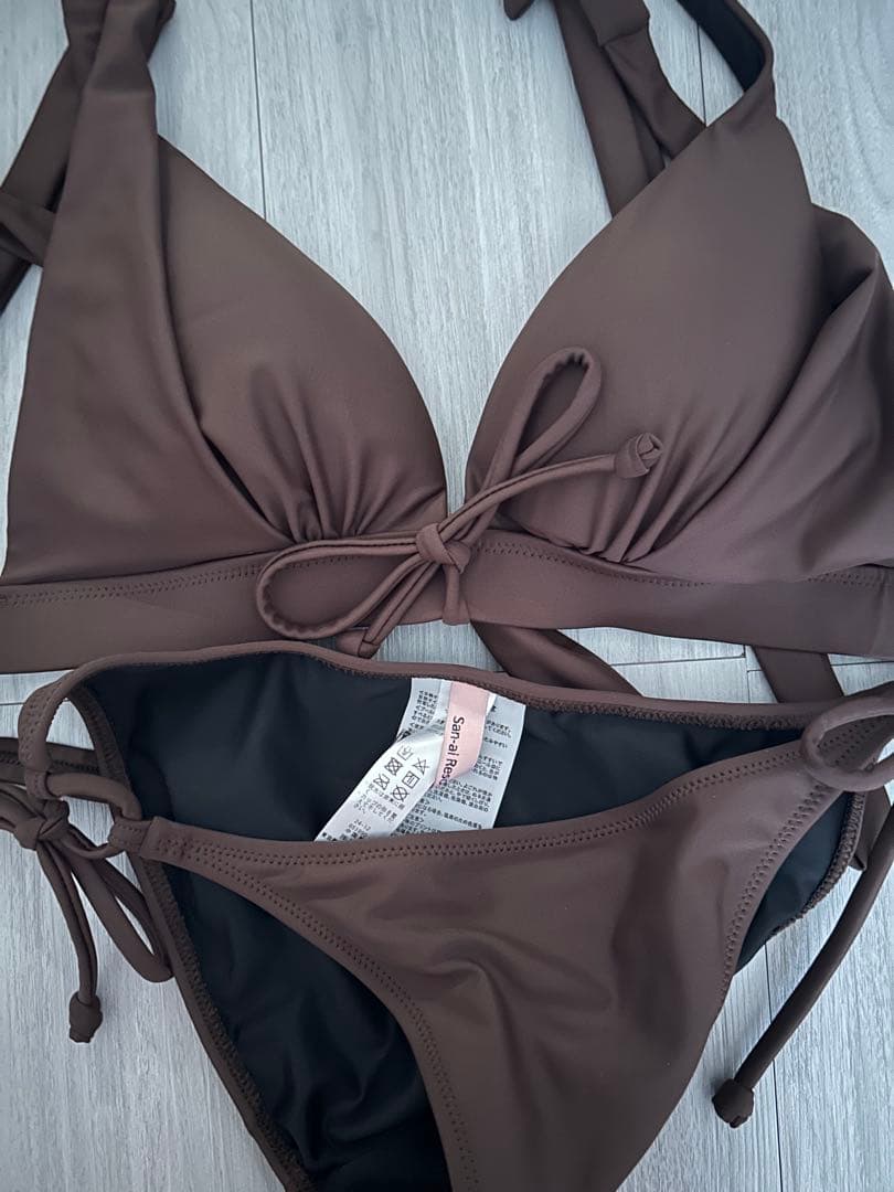 【値下げ】ナチュラルだけどしっかり盛れるナチュラルアップブラノンワイヤービキニ