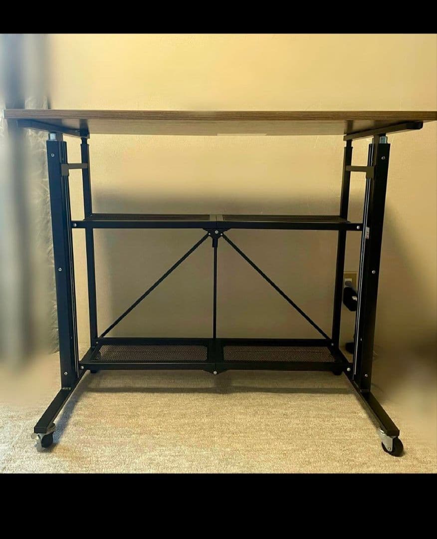 折りたたみ式 スタンディングデスク（昇降デスク）SD92-BK