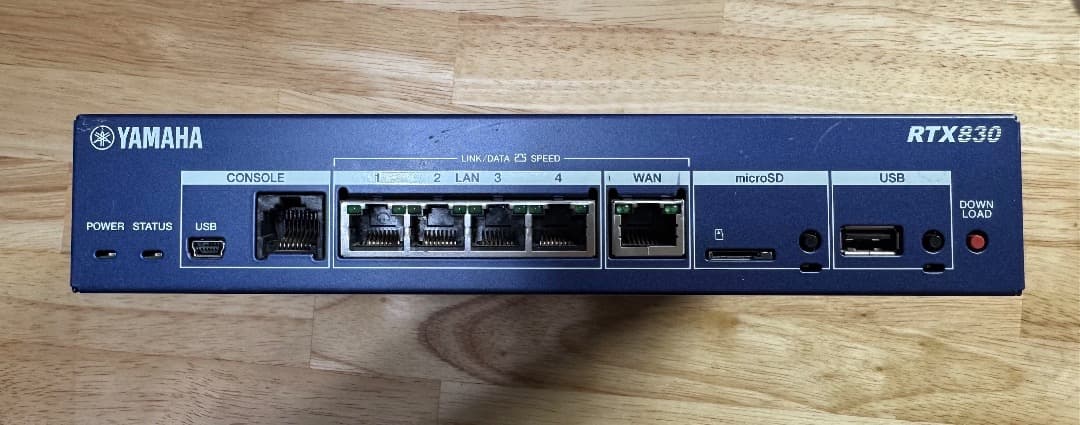 〔FW最新化済・IPアドレス設定発送可〕YAMAHA RTX830ルーター
