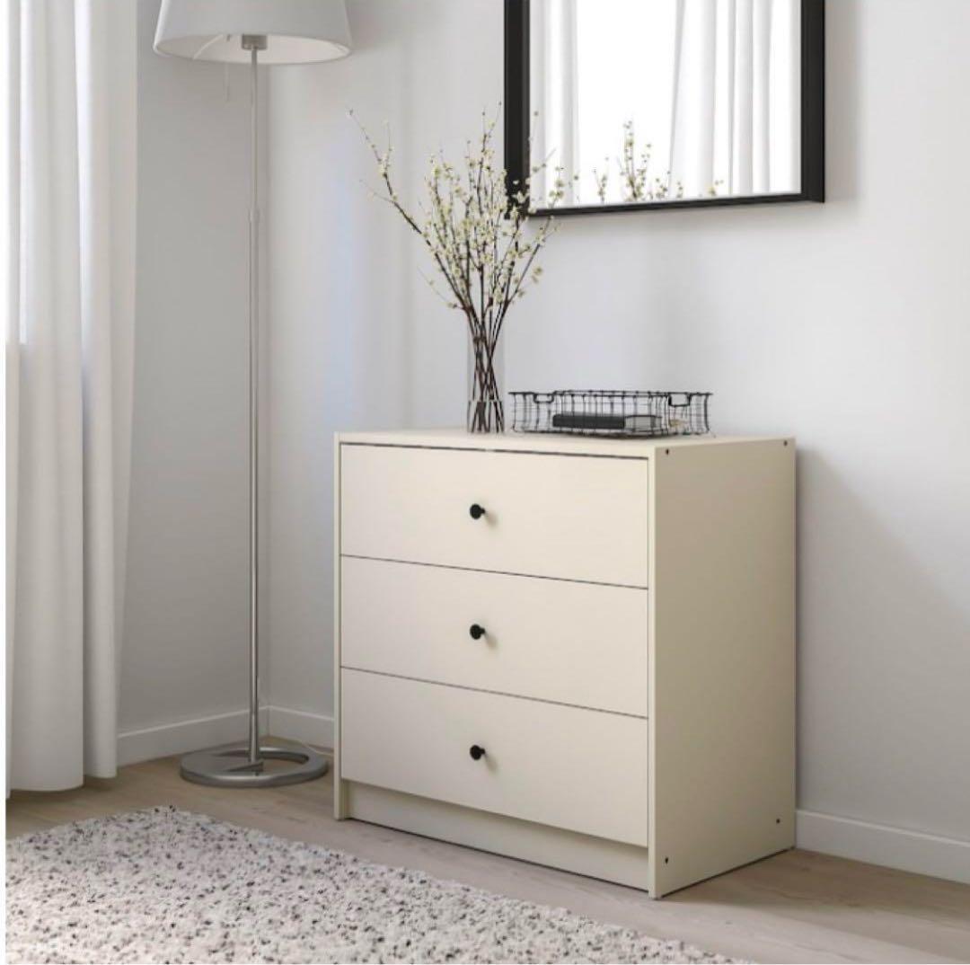 【組立済＆送料込】ライトベージュ　GURSKEN グールスケン　チェスト イケア