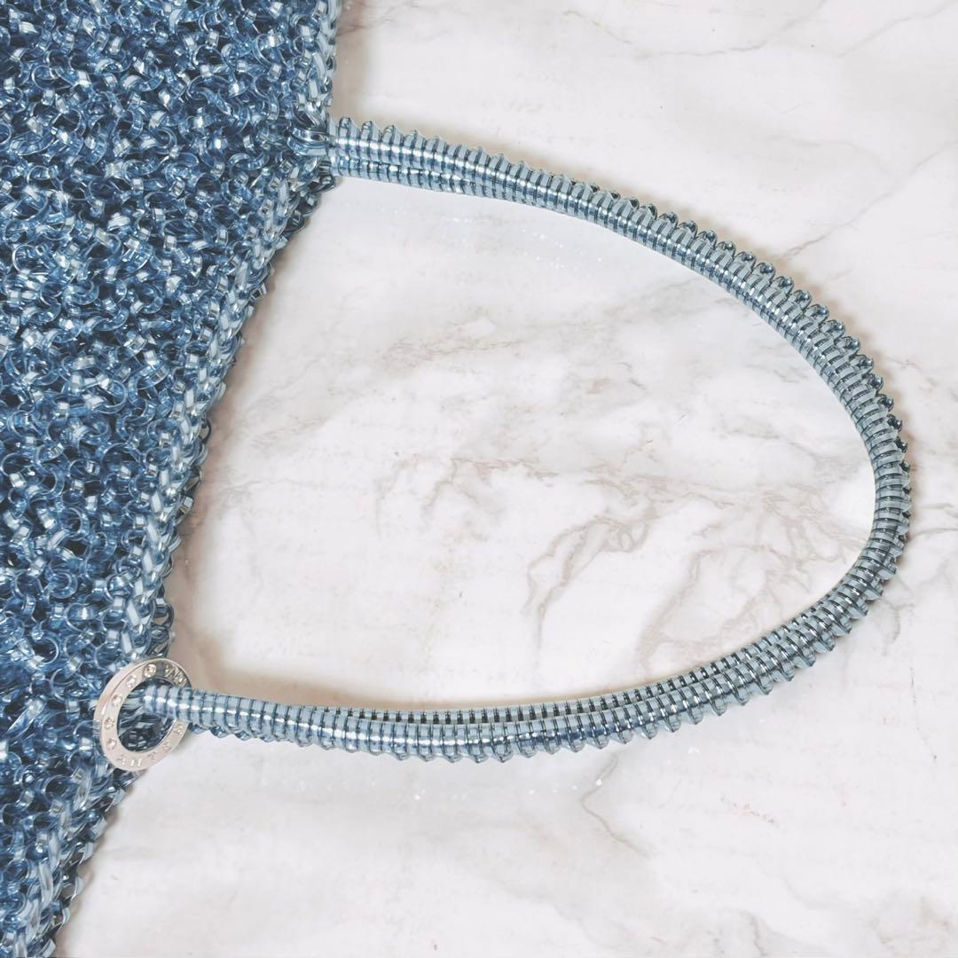 極美品✨アンテプリマ スクエア ワイヤーバッグ サファイア 付属品完備