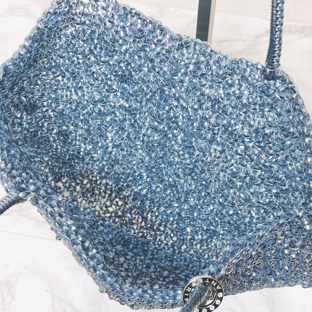 極美品✨アンテプリマ スクエア ワイヤーバッグ サファイア 付属品完備