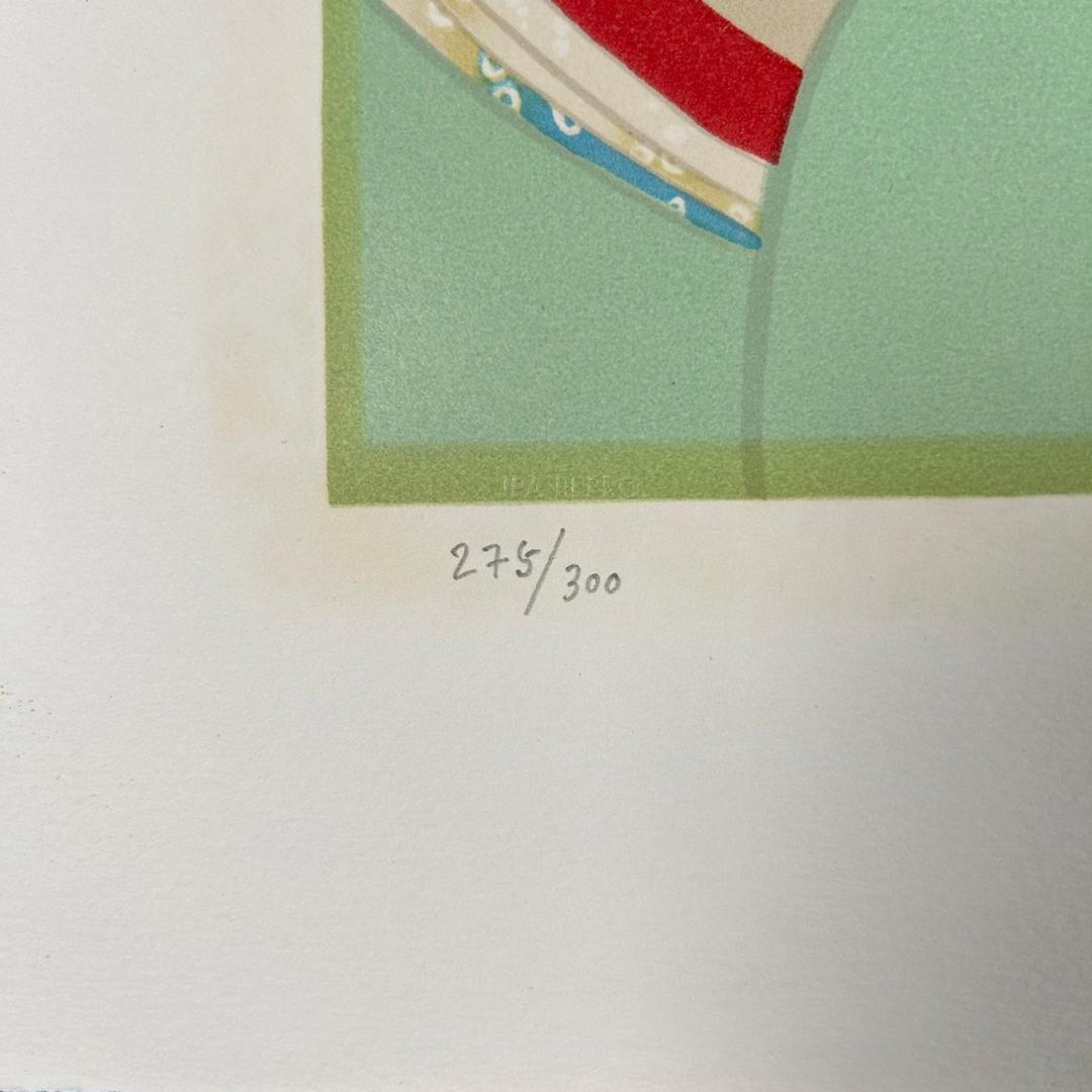 美品 上村松園「美人観書」リトグラフ 作品保証書付 印章有 日本版画出版連盟登録