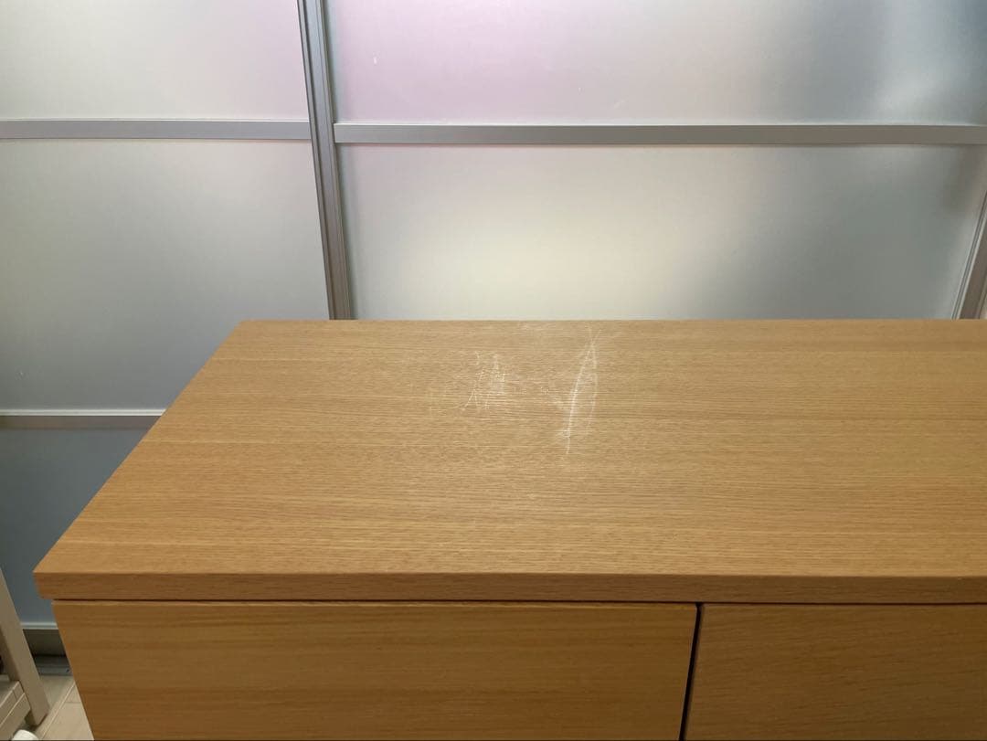 無印良品　オーク材・キャビネット大　サイドボード　廃盤　幅1200mm