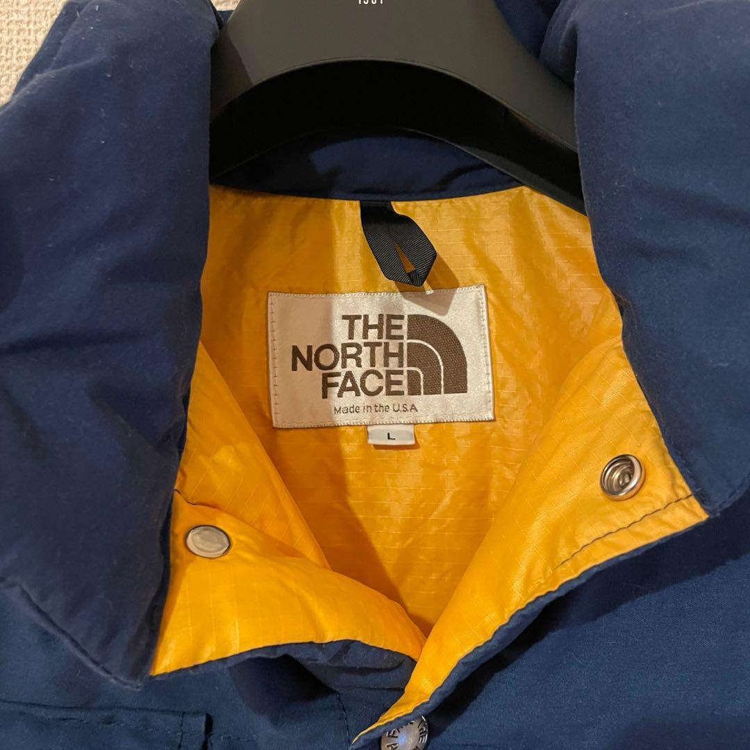 80s THE NORTH FACE 茶タグ ダウンベスト ブルー L USA製