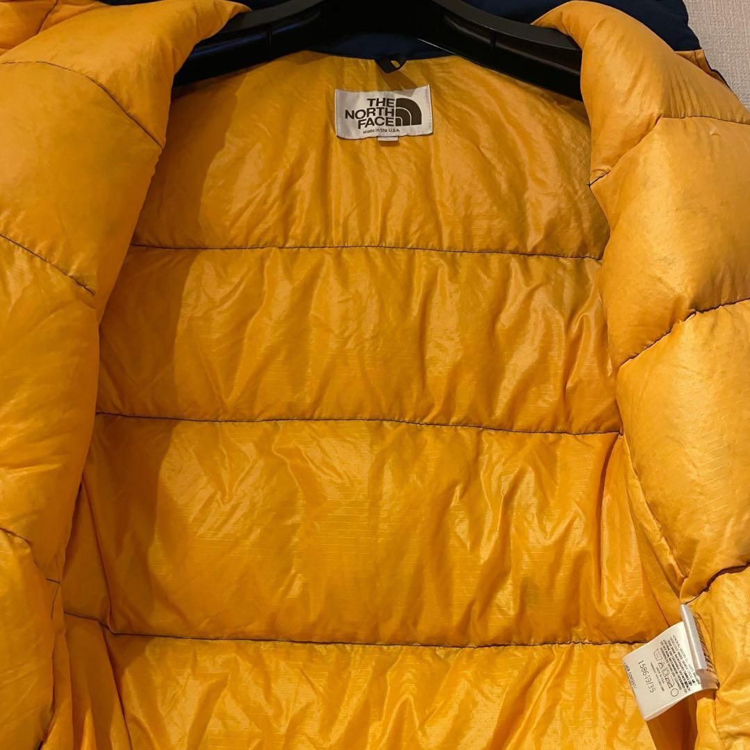 80s THE NORTH FACE 茶タグ ダウンベスト ブルー L USA製