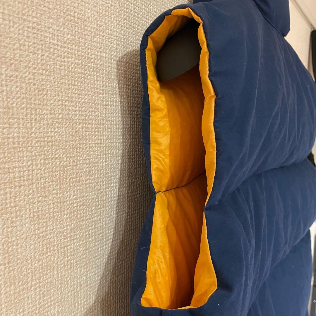 80s THE NORTH FACE 茶タグ ダウンベスト ブルー L USA製