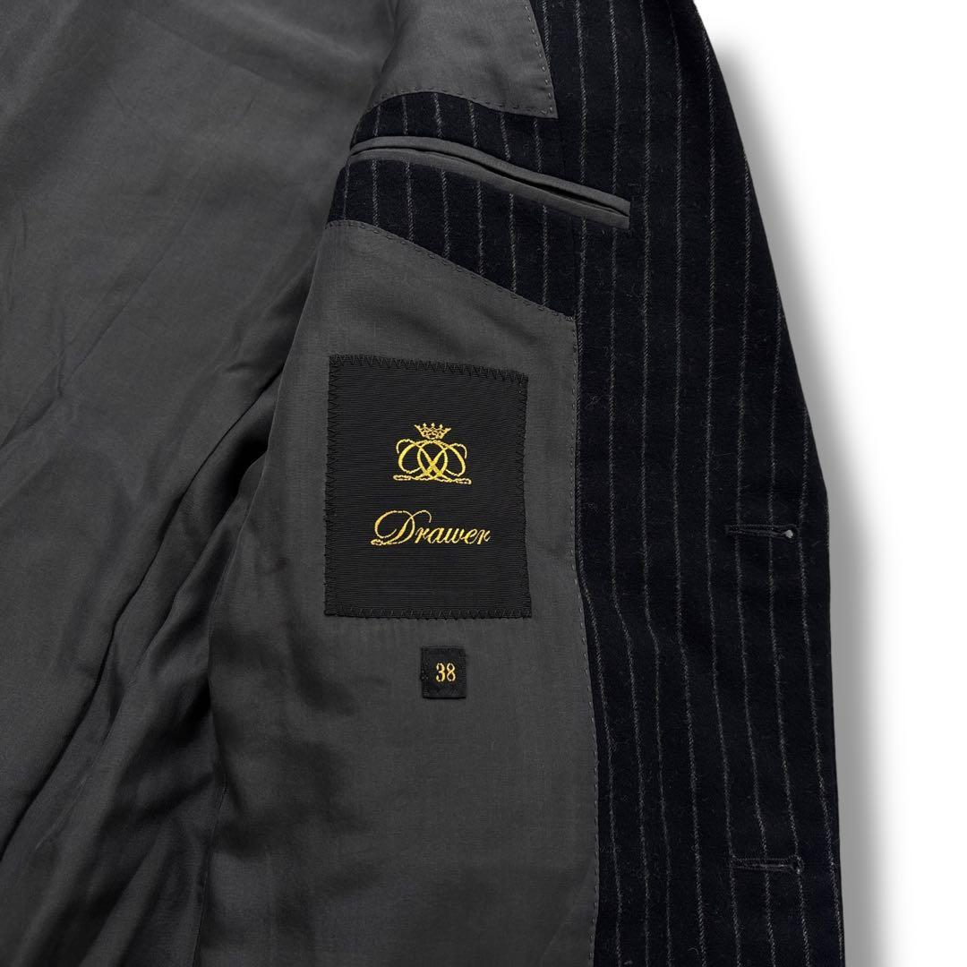 【極美品】Drawer　ドゥロワー テーラードジャケット サイズ38 M 黒